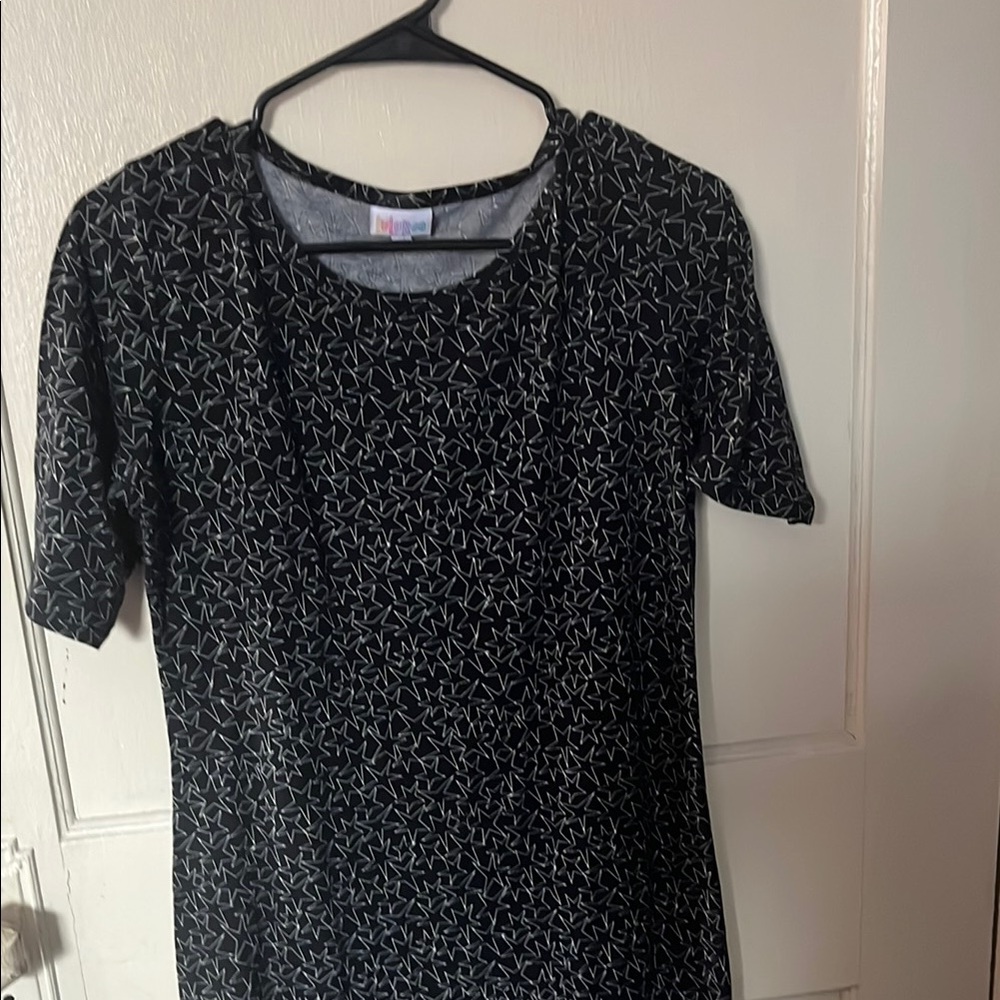 LuLaRoe Black and White Star Pattern Dress